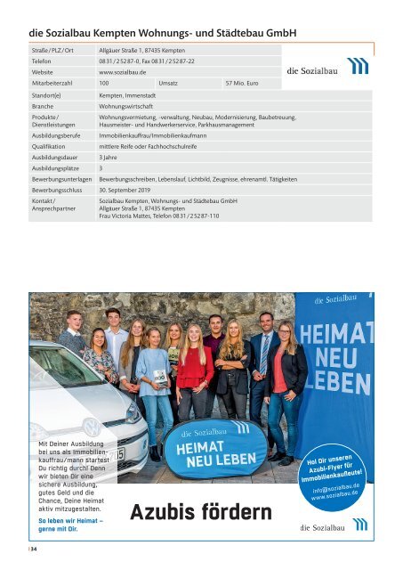 Allgäuer Lehrstellenbörse 2019