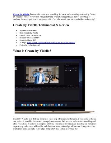 Should You Get Create by Vidello