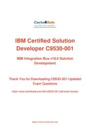 C9530-001 Exam Dumps - IBM Cloud Integration Exam Questions PDF