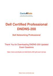 DNDNS-200 Exam Dumps - Dell Networking Management Exam Questions PDF