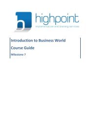 Introduction to Business World Course Guide January 2019