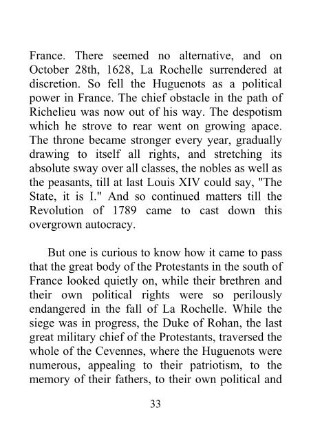 Protestantism in France From Death of Henry IV to the Revolution - James Aitken Wylie