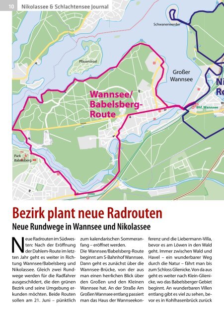 Nikolassee & Schlachtensee Journal Apr/Mai 2019