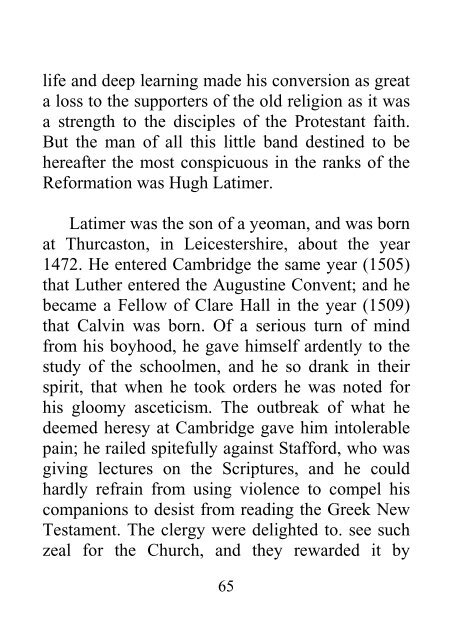 Protestantism in England From the Times of Henry VIII - James Aitken Wylie