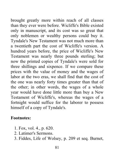 Protestantism in England From the Times of Henry VIII - James Aitken Wylie