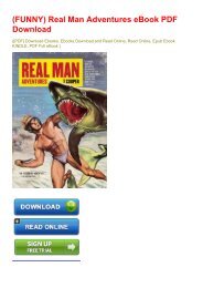 (FUNNY) Real Man Adventures eBook PDF Download