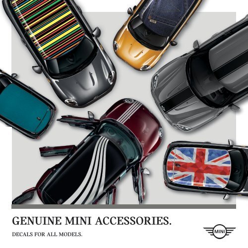 MINI Decals, Brochure, Genuine MINI Accessories, Aftersales (Campaign Asset)