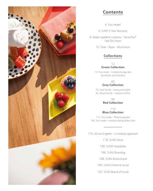 SUNS Gartenmöbel Katalog 2019