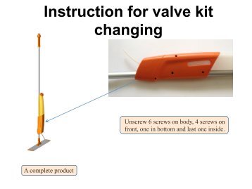 LBH18 Mopster Bucketless Handle Valve Kit Replacement