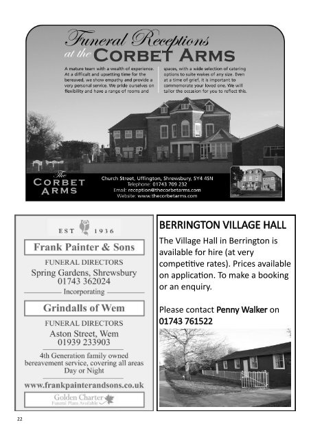 Berrington Village Pump Edition 141 Apr - May 2019