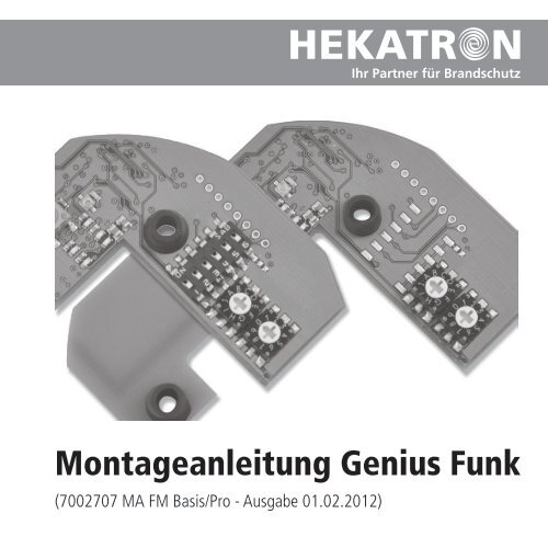 Bedienungsanleitung Hekatron Genius Plus (Deutsch - 33 Seiten)