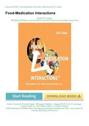 [PDF] Download Food-Medication Interactions by Zaneta M. Pronsky Pre Order