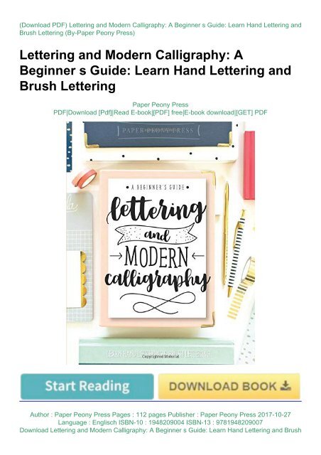 Handlettering For Beginners: A Modern Calligraphy Tutorial — How
