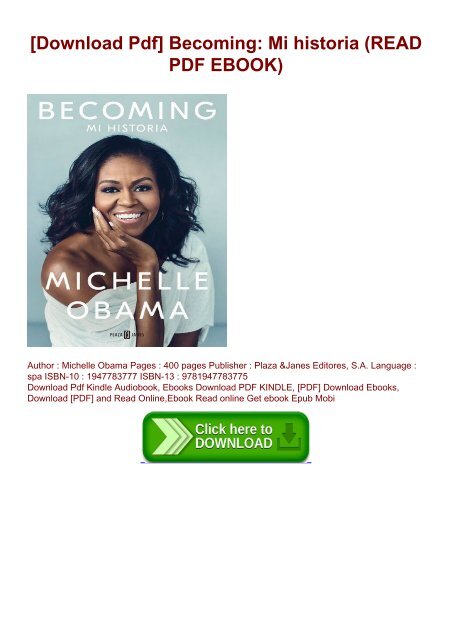 Mi historia [Becoming] by Michelle Obama - Audiobook 