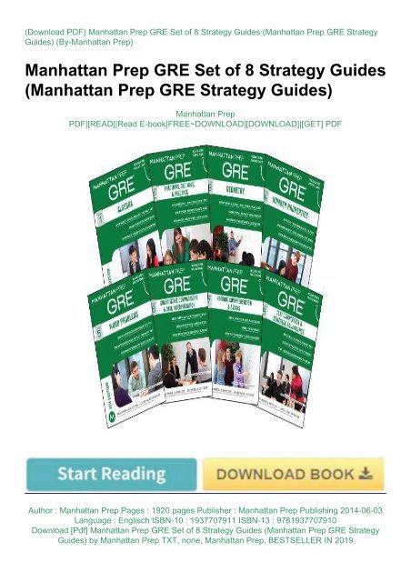 Manhattan GMAT Set of 8 Strategy Guides