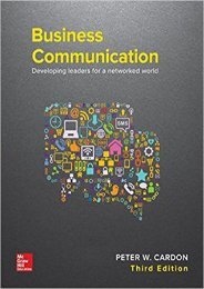 (UPBEAT) Business Communication: Developing Leaders for a Networked World eBook PDF Download