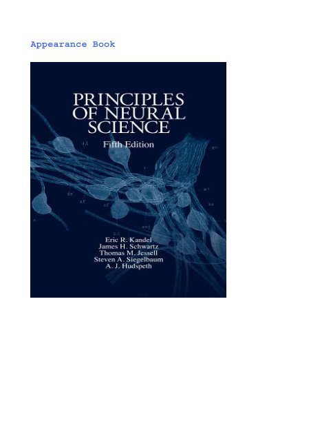 (SPONTANEOUS) Principles of Neural Science eBook PDF Download