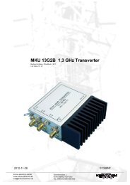 MKU 13G2B 1,3 GHz Transverter - Kuhne electronic