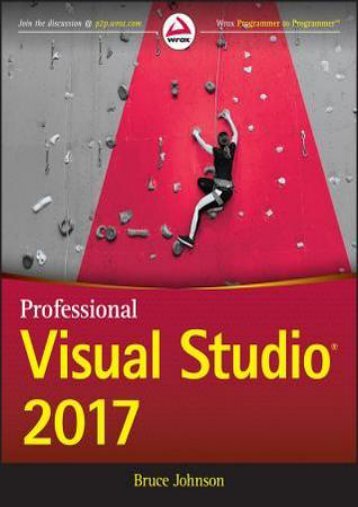 -SELF-SUFFICIENT-Professional-Visual-Studio-2017-eBook-PDF-Download