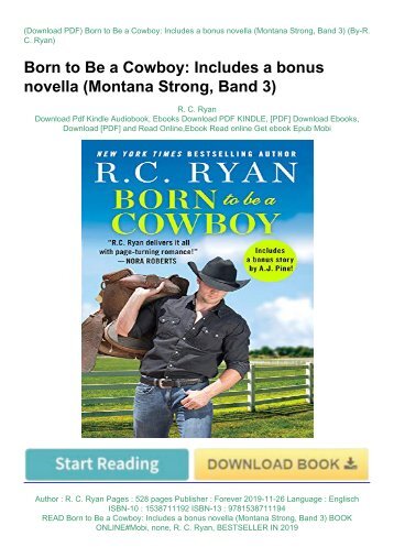 READ Born to Be a Cowboy: Includes a bonus novella (Montana Strong, Band 3) BOOK ONLINE#Mobi