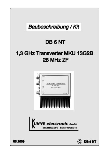 KIT 1,3 GHz MKU 13G2B_deutsch - Kuhne electronic