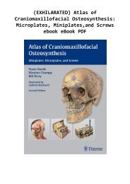 (EXHILARATED) Atlas of Craniomaxillofacial Osteosynthesis: Microplates, Miniplates,and Screws ebook eBook PDF