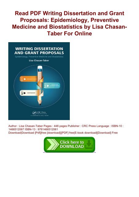Dissertation grant proposal