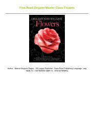 Free.Read Origami Master Class Flowers