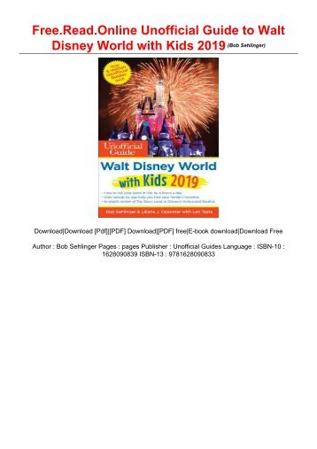 Free.Read.Online Unofficial Guide to Walt Disney World with Kids 2019