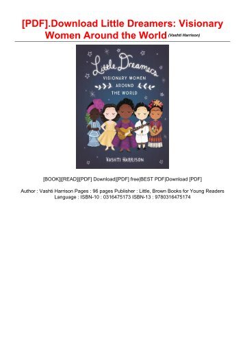 [PDF].Download Little Dreamers: Visionary Women Around the World