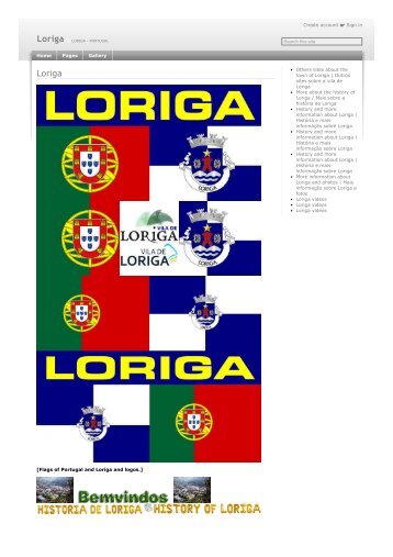 História do Brasão de Loriga-