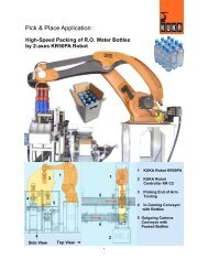 High-Speed Packing of RO Water Bottles by 2-axes KR50PA ... - Kuka