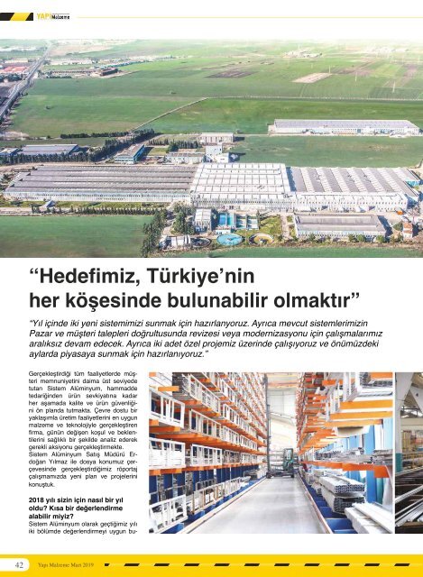 Yapı Malzeme Dergisi Mart 2019