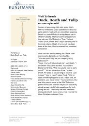 Wolf Erlbruch Duck, Death and Tulip - Verlag Antje Kunstmann