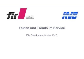 Fakten und Trends im Service - Kundendienst Verband Deutschland ...