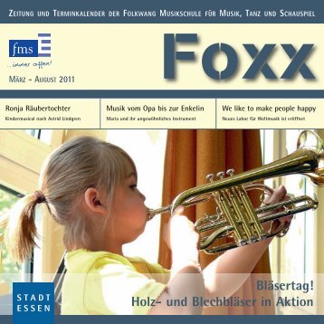 Bläsertag! Holz- und Blechbläser in Aktion - Folkwang Musikschule ...