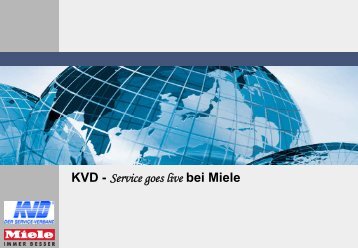 KVD - Service goes live bei Miele