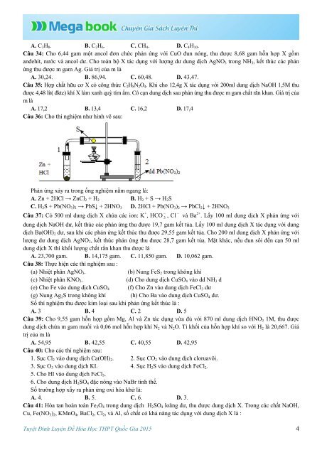 Tuyệt Đỉnh Luyện Đề THPT Quốc Gia môn Toán, Lý, Hóa, Sinh, Anh - Mega book