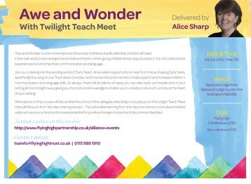 030719 FHT TWILIGHT TEACH MEET AWE & WONDER