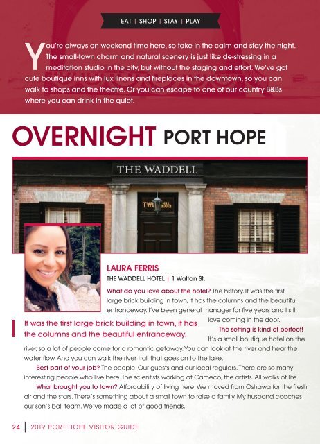 Port Hope Visitor Guide 2019