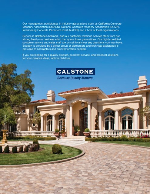 Calstone Catalog