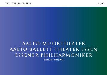 aalto-musiktheater aalto ballett theater essen essener philharmoniker