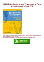 (NATURAL) Anatomy and Physiology of Farm Animals ebook eBook PDF