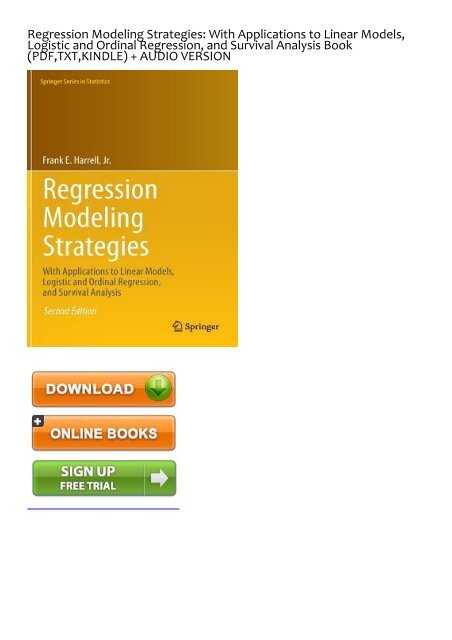 LOGISTIC REGRESSION EBOOK