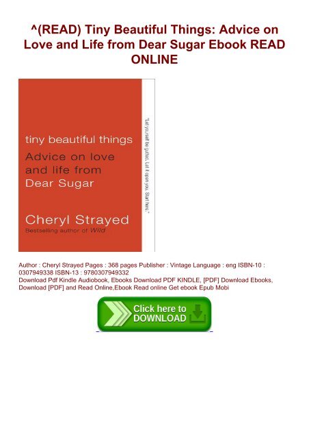 Tiny Beautiful Things Ebook