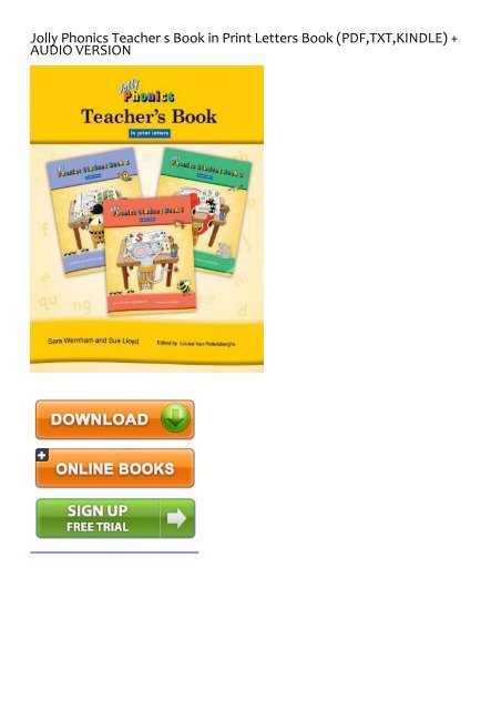 -BARGAIN-Jolly-Phonics-Teacher-s-Book-in-Print-Letters-eBook-PDF-Download