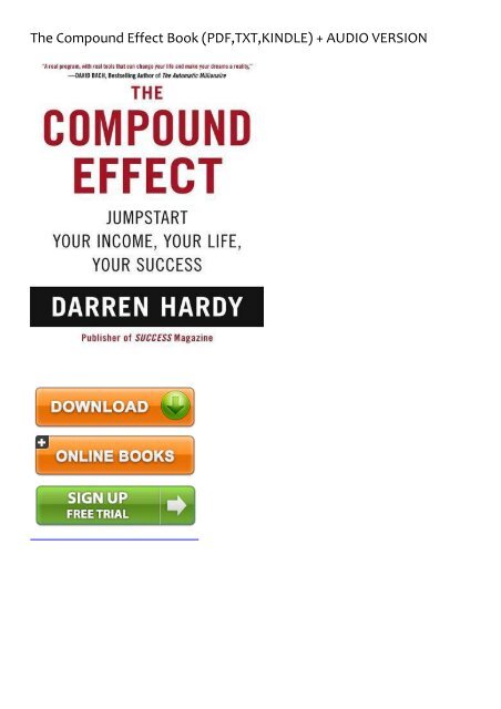 Darren hardy the compound effect pdf free download Darren hardy the compound effect pdf free download