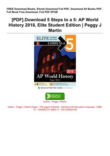 [PDF].Download 5 Steps to a 5: AP World History 2018, Elite Student Edition | 