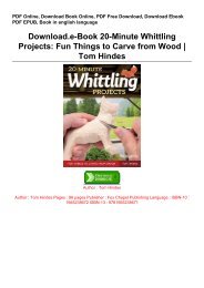 Download-e-Book-20-Minute-Whittling-Projects-Fun-Things-to-Carve-from-Wood--