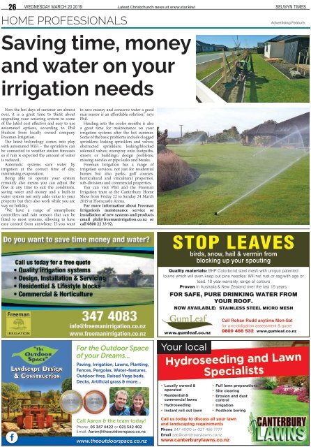 Selwyn Times: March 20, 2019